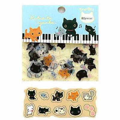 Ảnh dán đóng túi in hình các con vật dễ thương sticker chibi cute xinh xắn