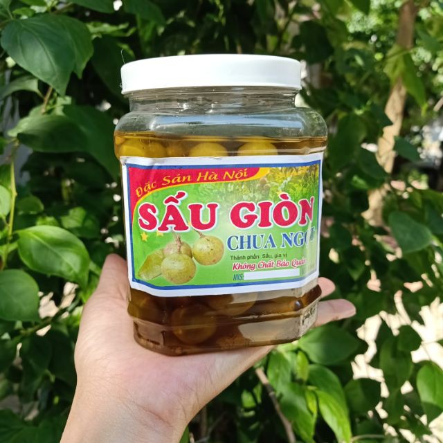 Hộp 1Kg Sấu Giòn Ngâm Đường Chua Ngọt Giải Nhiệt Mùa Hè