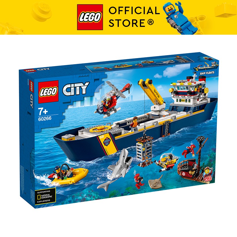 LEGO CITY 60266 Tàu Thám Hiểm Đại Dương ( 745 Chi tiết)