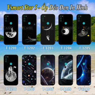 Ốp lưng Vsmart Star 5 - Ốp dẻo đen in hình Không Gian Vũ Trụ