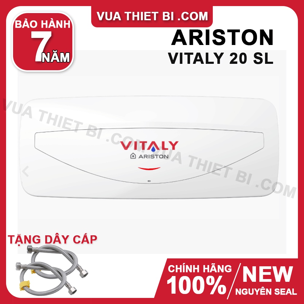 [20L] ARISTON VITALY SLIM 20 Lít - VITALY 20 SL - Bình Nóng Lạnh Gián Tiếp