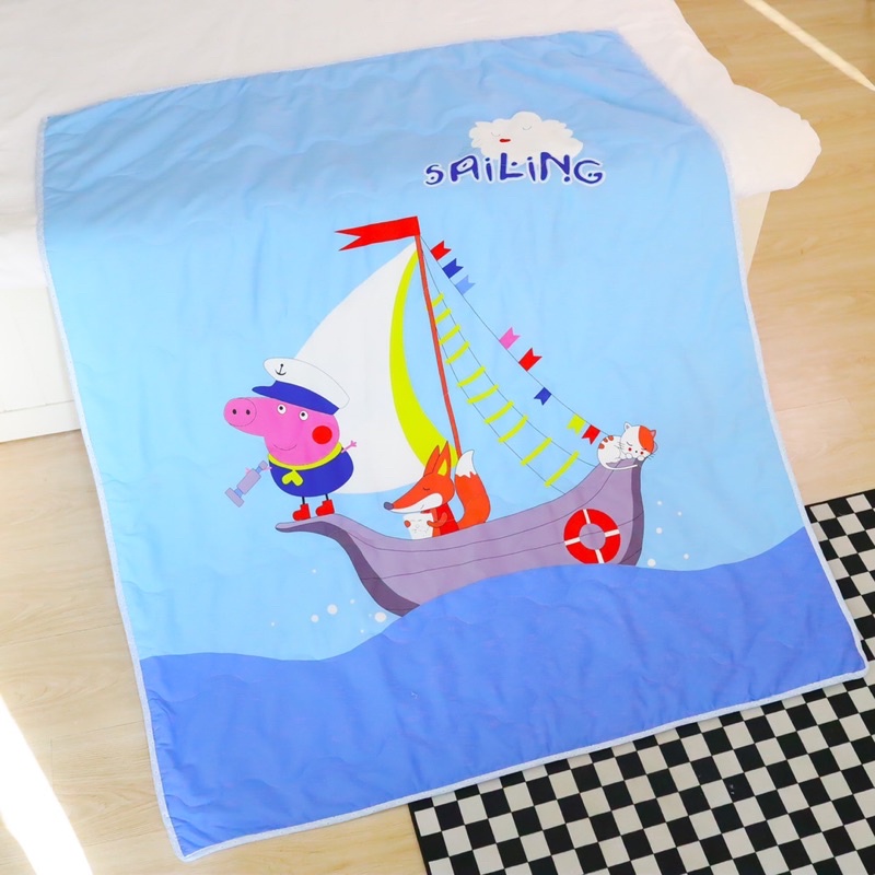 Chăn Cotton Cho Bé, Chất Liệu Mềm Thoáng Mát, Tặng Kèm Gối Nằm Cho Bé (Shinbedding)