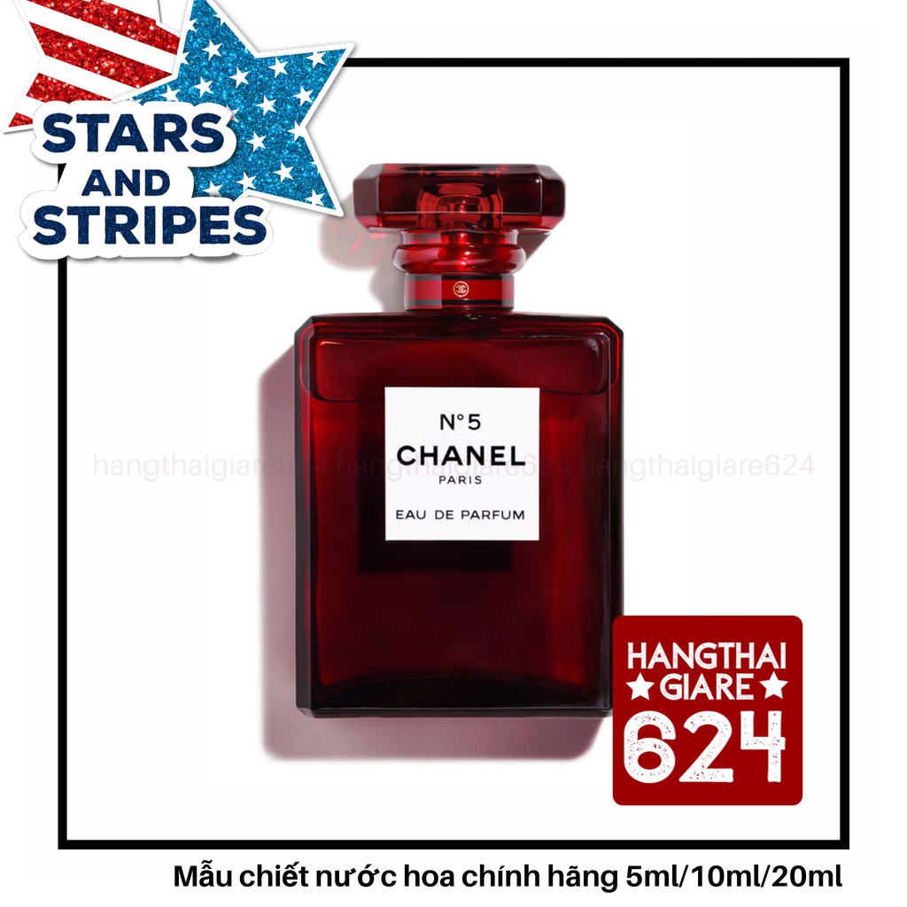 Mẫu Thử Nước hoa 𝗖𝗛𝗔𝗡𝗘𝗟 Chanel No.5 Red 2019 Test 10ml/20ml Spray / Chuẩn authentic | BigBuy360 - bigbuy360.vn