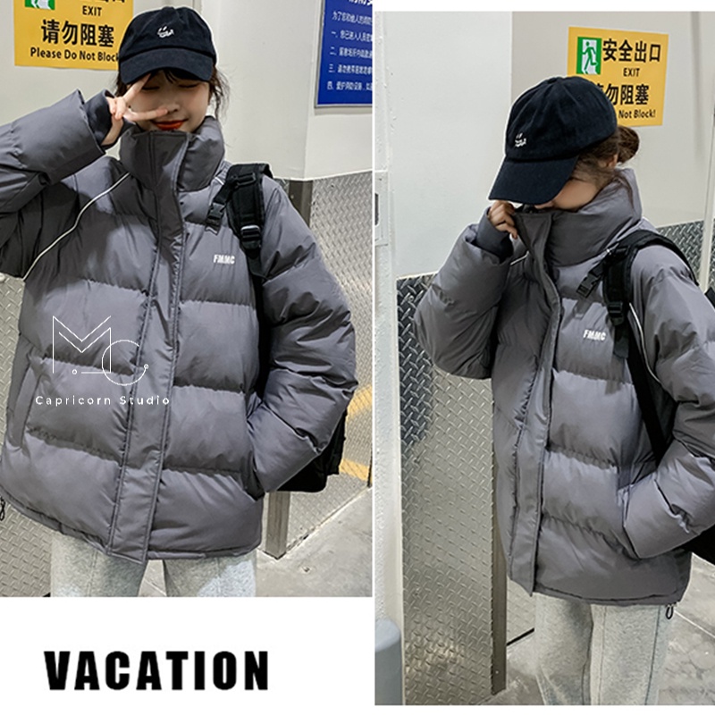 Áo khoác phao béo dáng ngắn phong cách Hàn Quốc cho mùa đông