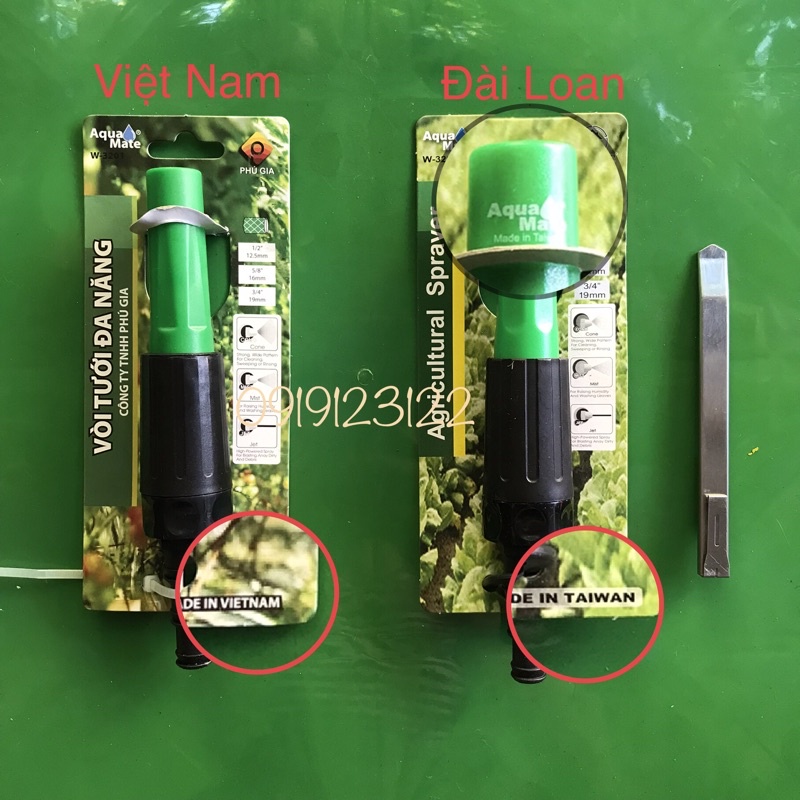Đầu vòi xịt nước tưới cây hàng Việt Nam
