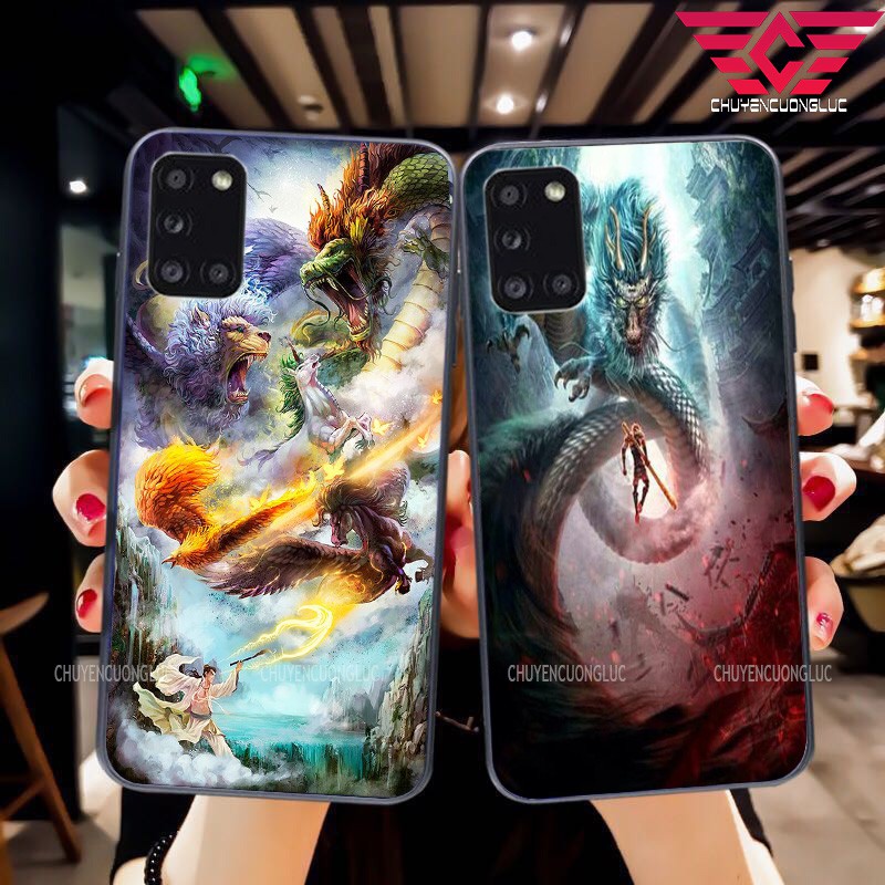 [HOT] ỐP LƯNG SAMSUNG A22/ A12/ A32/ A52/ A72/ A03S BẰNG KÍNH IN HÌNH RỒNG CỰC CHẤT