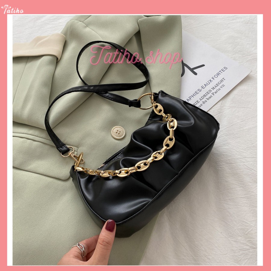 [HÀNG XỊN, GIÁ TỐT] Túi Xách Kẹp Nách Da Dạng Nhún Nữ Đẹp Túi Đeo 1 Bên Vai - Mã TUI29