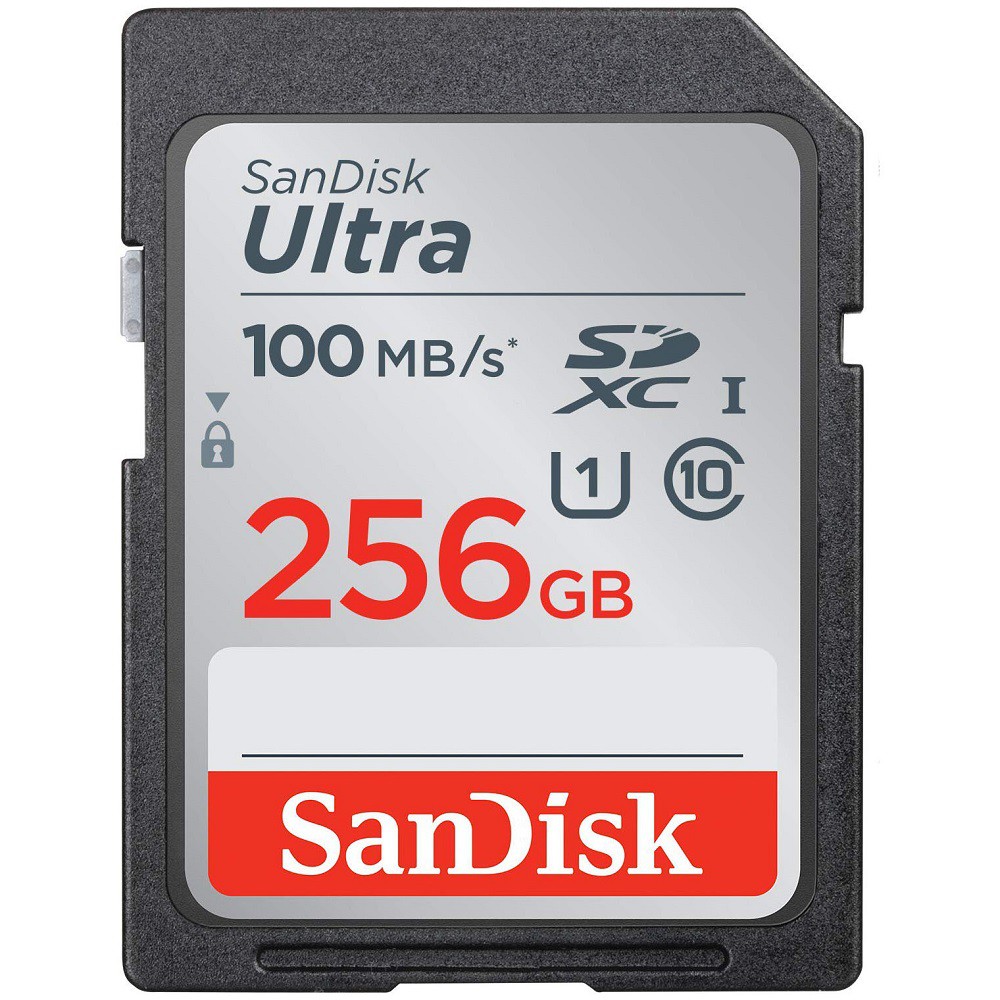 Thẻ nhớ Máy Ảnh SDXC SanDisk Ultra 256GB UHS-I U1 120MB/s (Xám)
