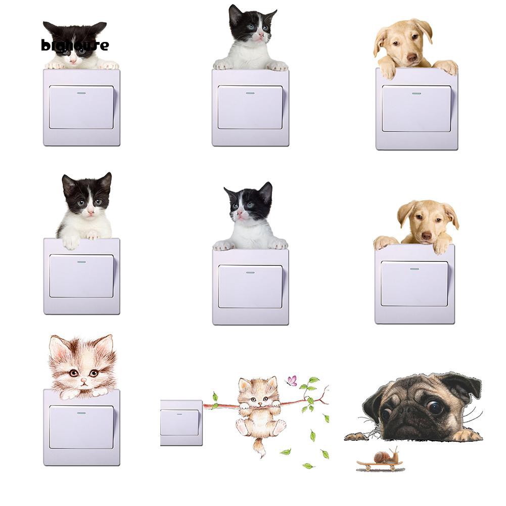Sticker dán trang trí ổ điện âm tường dễ thương