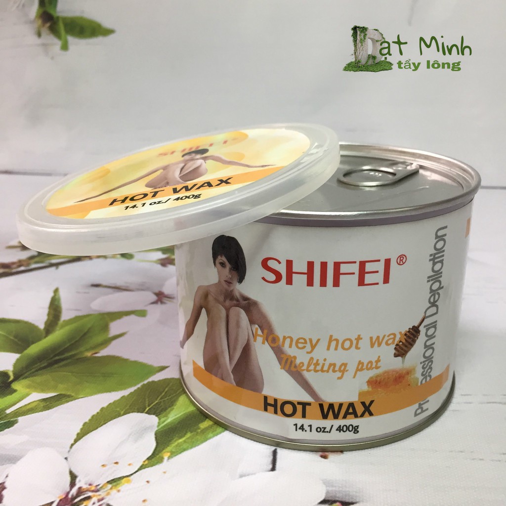 Sáp wax lông nóng lỏng Shifei honey hot wax, tẩy lông tận gốc, an toàn cho da.