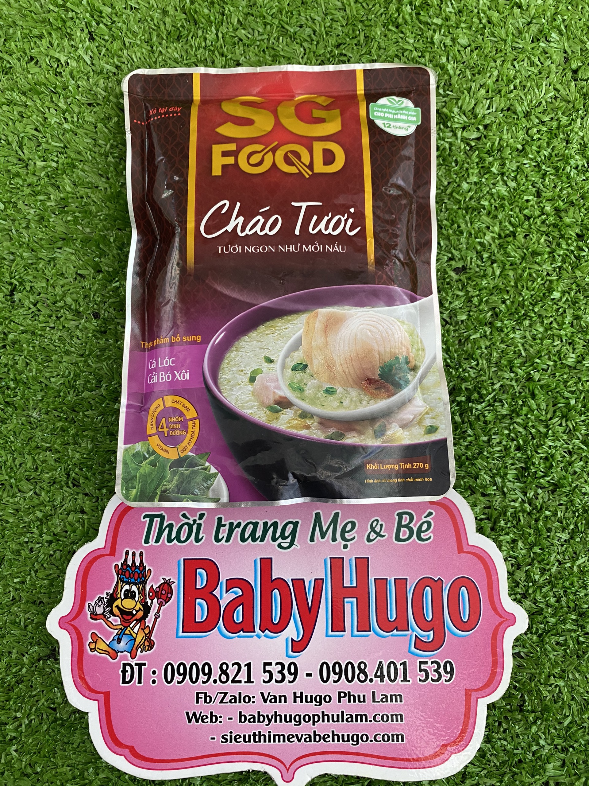 [CHÍNH HÃNG HÀNG CÔNG TY] Cháo tươi SG FOOD ăn dặm cho bé đủ vị KHÔNG CHẤT BẢO QUẢN