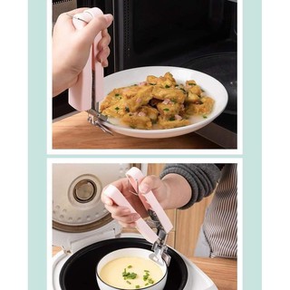 Set 6 dụng cụ gắp lấy đồ nóng, lấy đồ nóng, kẹp gắp đồ nóng, lót nồi, sử dụng khi lấy thức ăn trong nồi, lò vi sóng