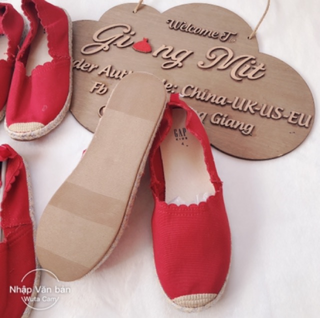 Giầy Gap đế cói size 29-34