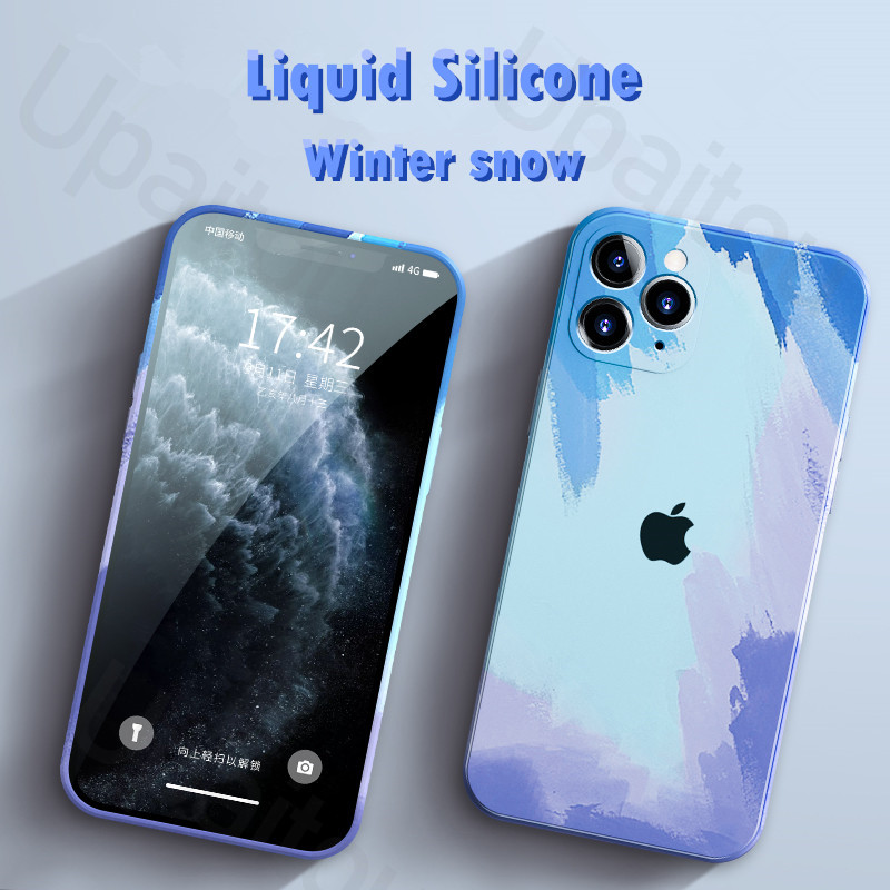 Iphone Se 2020 Xr Xs Max 7 8 Plus Max Ốp điện thoại silicon siêu mỏng chống rơi màu sơn nước cho | BigBuy360 - bigbuy360.vn