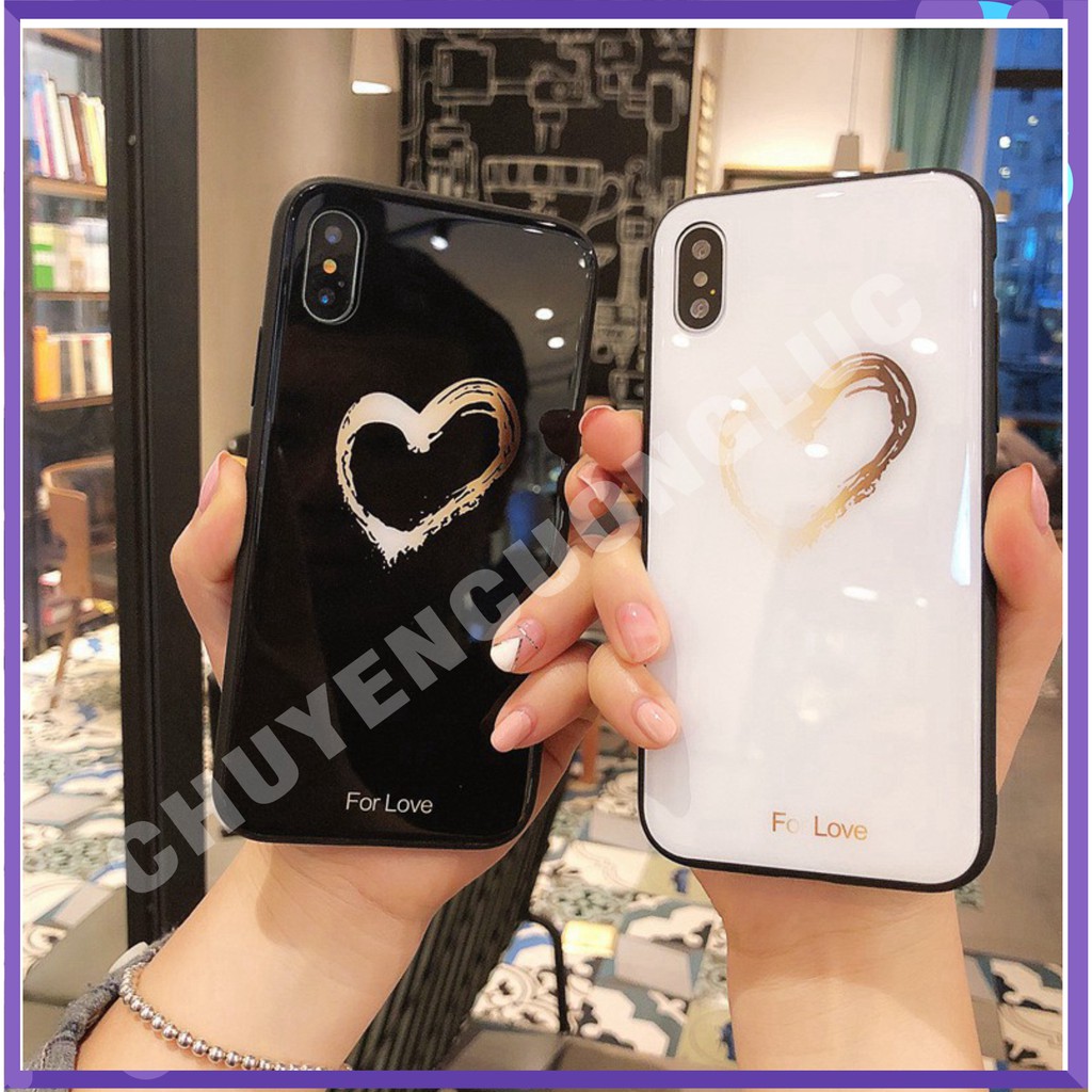[HOT] Ốp Lưng Kính Cường Lực For Love