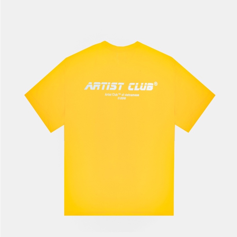 Áo thun T-shirt Oversized hình in phản quang Artist Club REFLECTIVE VÀNG