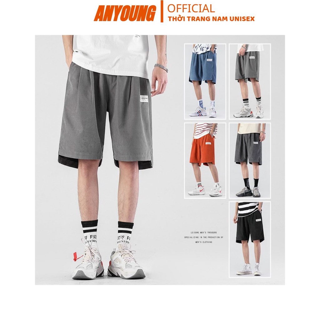 Quần short đùi nam Anyoung phong cách hàn quốc chất đũi thoáng mát,năng động QD049