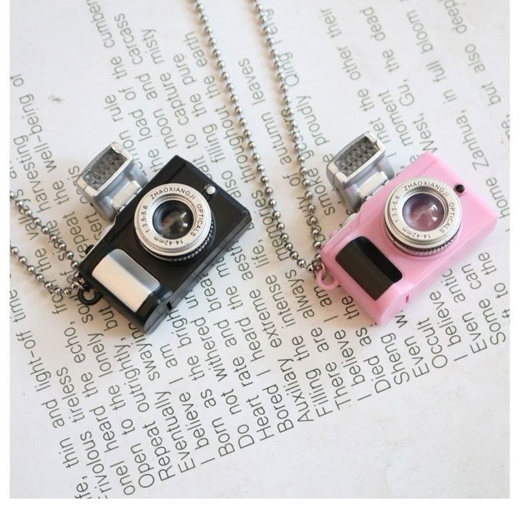 Korean-StyleINSHip-hop Harajuku Style Men and Women Cool Retro Camera Necklace Pendant Trendy Accessories Camera Necklace