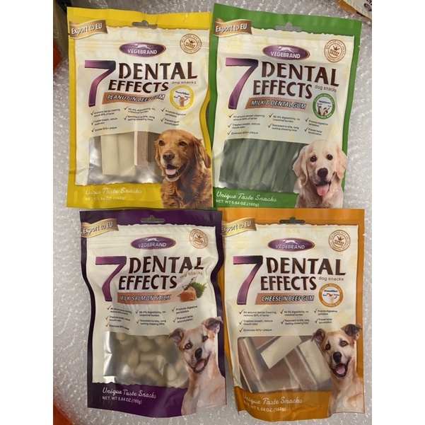 [ 160gr ] Xương gặm 7 Dental Efects cho cún