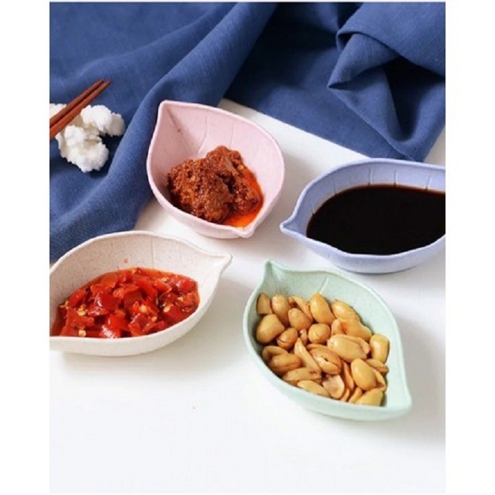 Đĩa Đựng Gia Vị Bằng Chất Liệu Lúa Mạch Hình Chiếc Lá Thân Thiện Với Môi Trường 1452