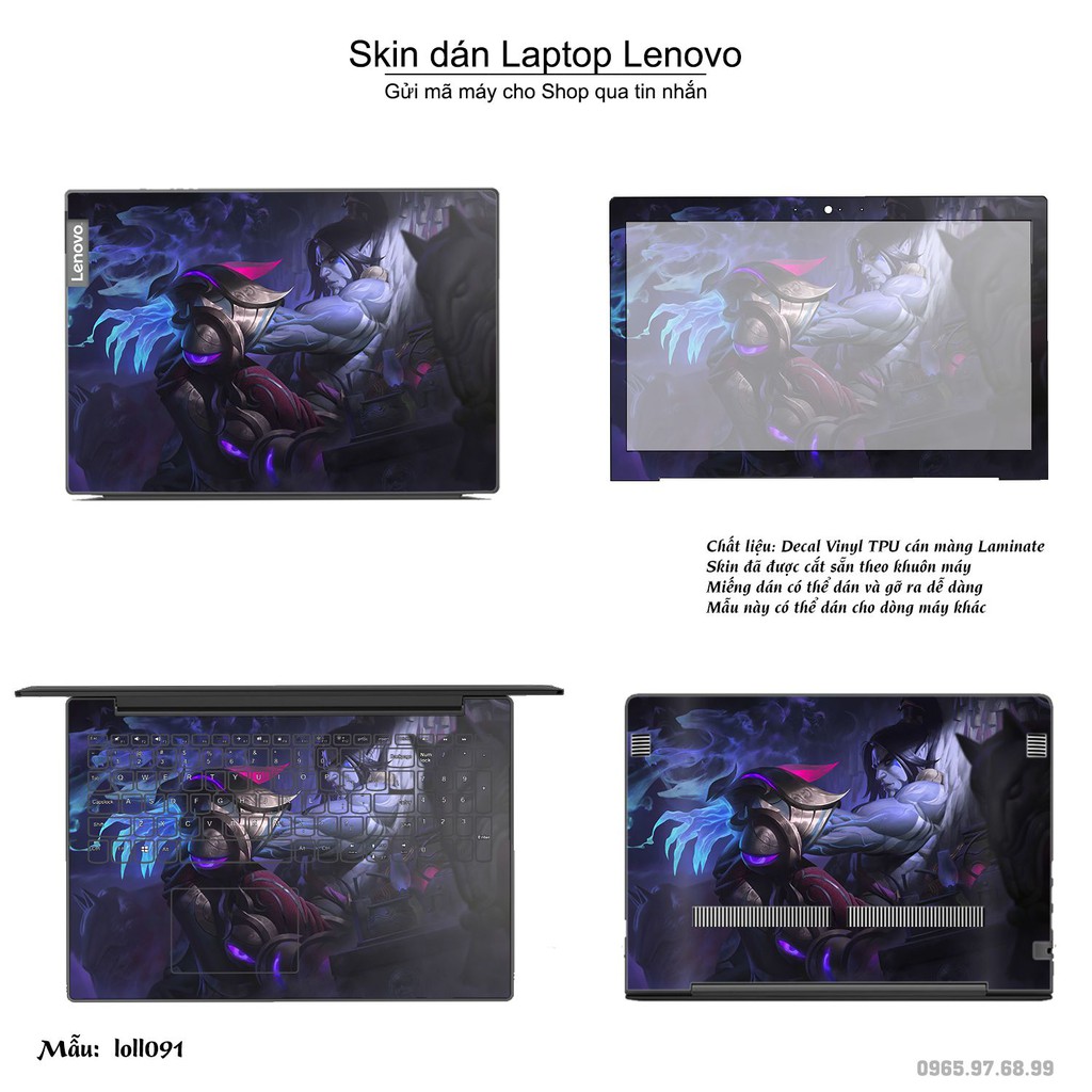 Skin dán Laptop Lenovo in hình Liên Minh Huyền Thoại _nhiều mẫu 13 (inbox mã máy cho Shop)