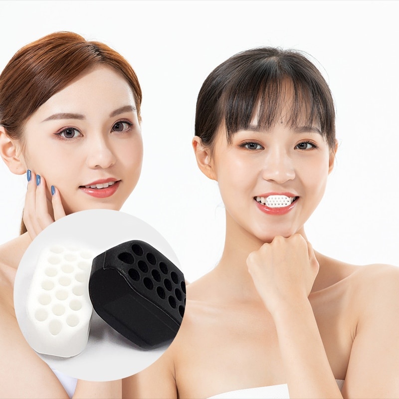 Đai tập luyện cơ mặt / cơ hàm thon gọn chất liệu silicon
