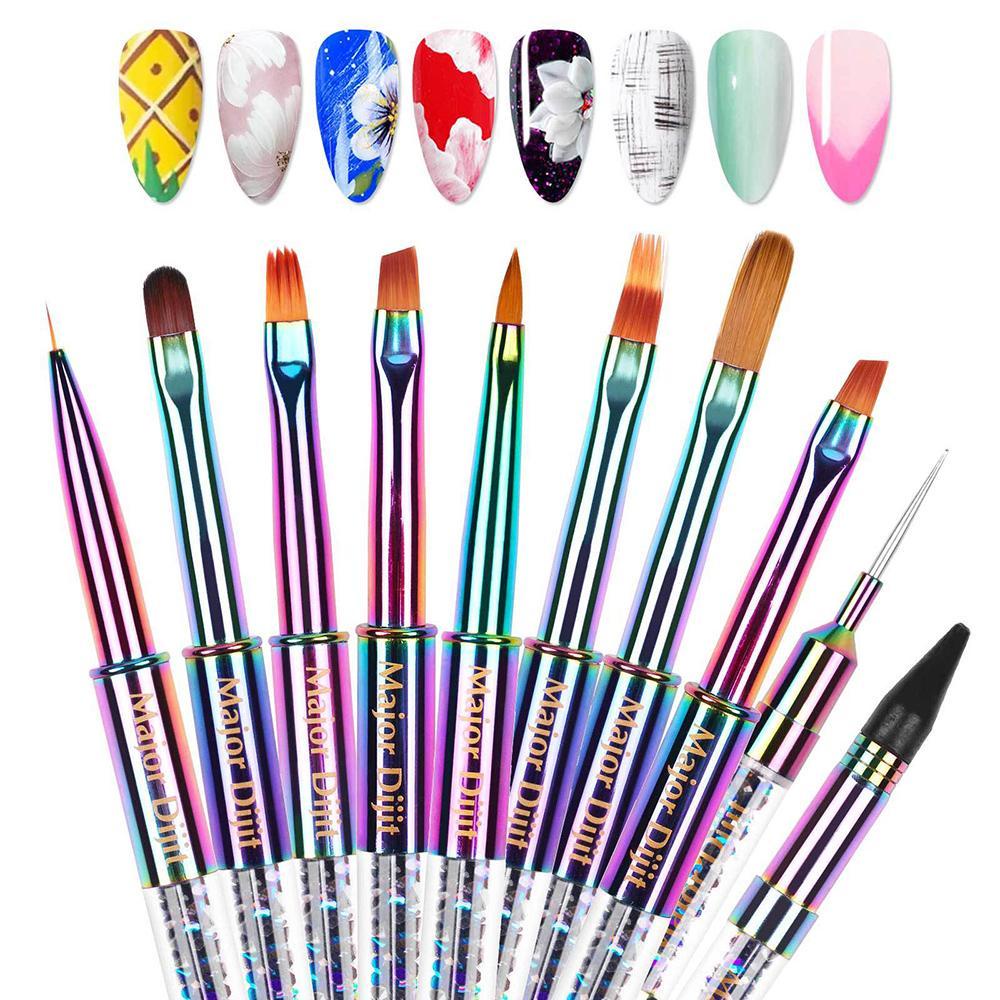 Cọ Vẽ Móng Tay Acrylic Chuyên Nghiệp Màu Gradient