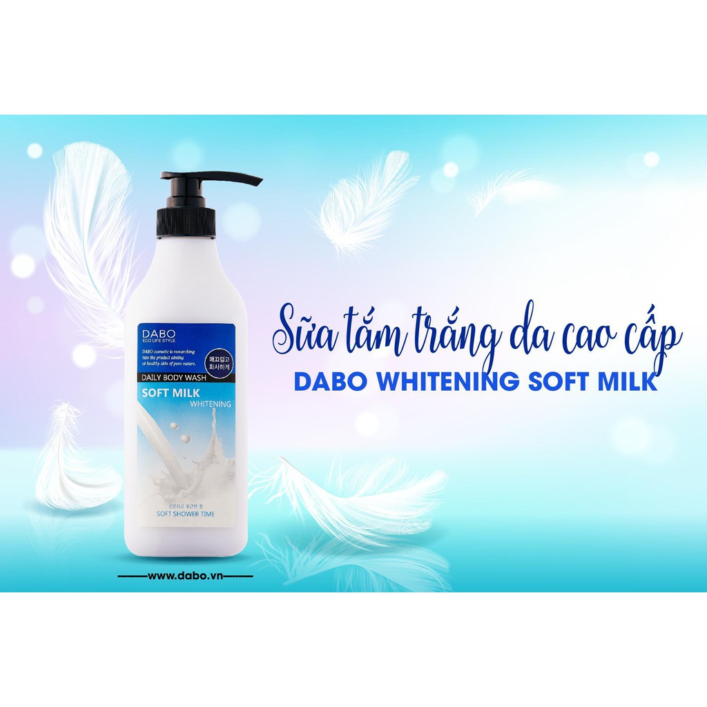 SỮA TẮM TRẮNG DA CAO CẤP DABO WHITENING SOFT MILK 750ML