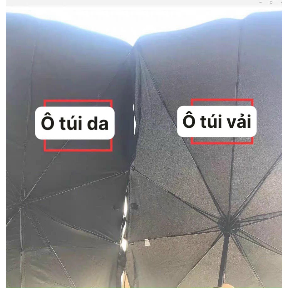 Ô Che Nắng Kính Lái Xe Hơi Ô Tô TÚI DA Cao Cấp - Che Nắng Ô Tô, Dù Che Nắng Ô Tô Tiện Dụng