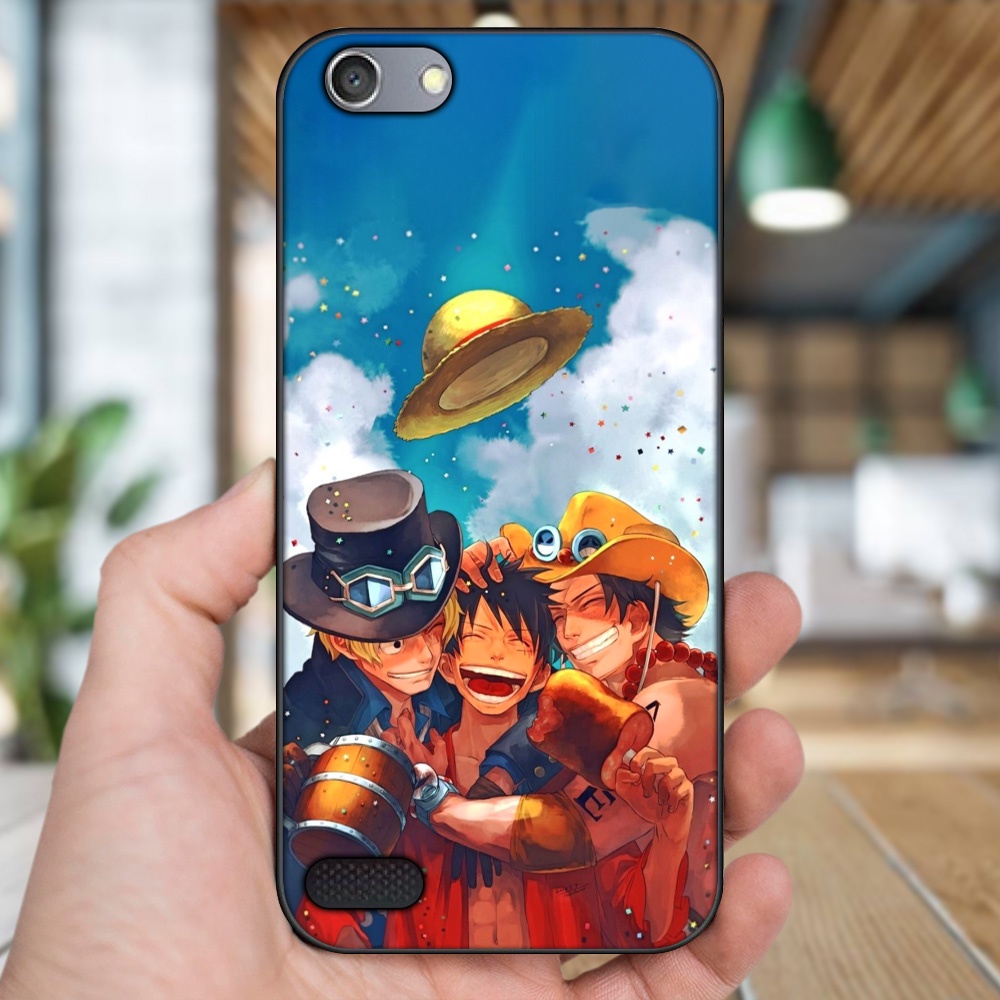 Ốp lưng Oppo A33 Neo 7 viền đen in hình Ace One Piece