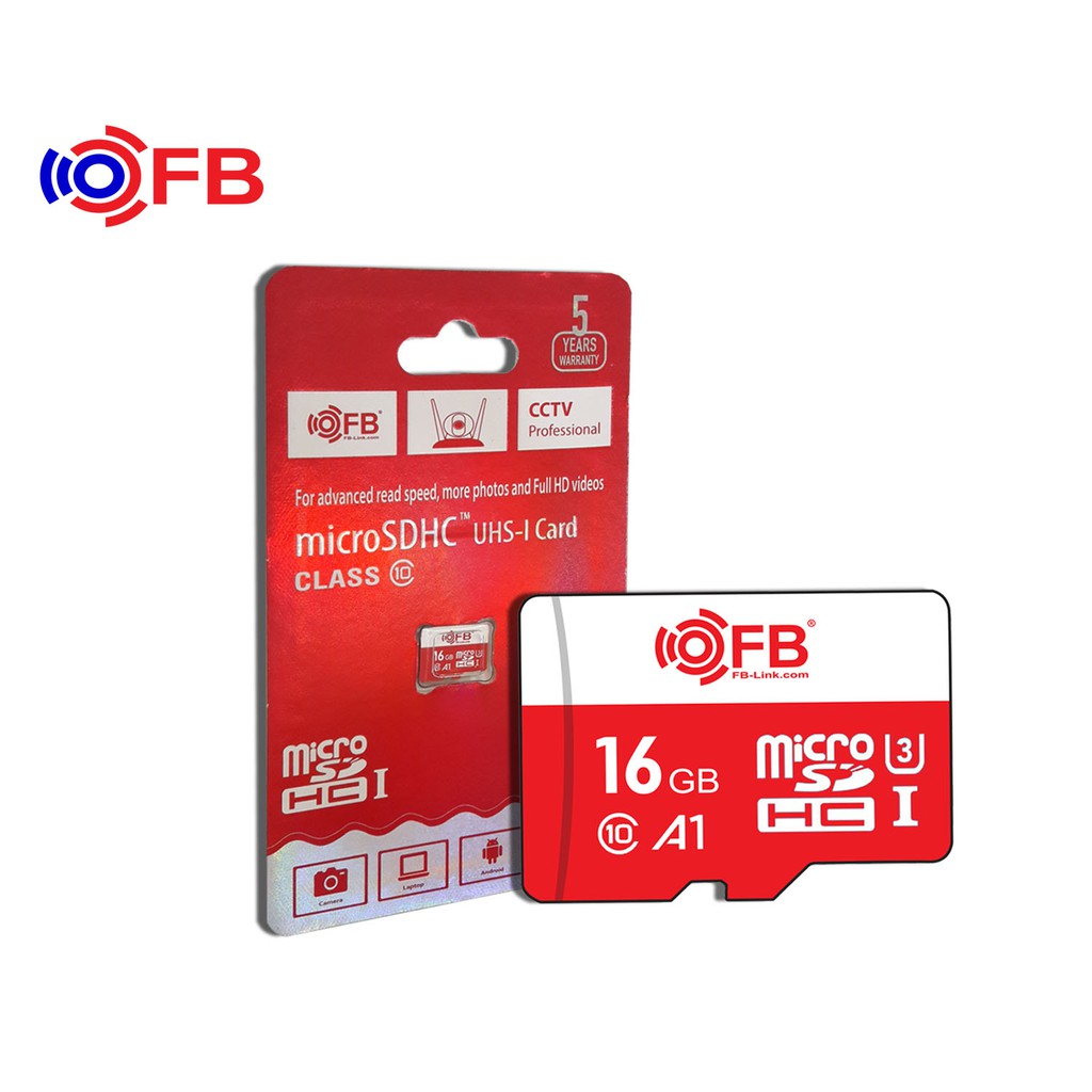 Thẻ nhớ MicroSD FB-LINK 16GB - BOX C10 (Chuyên dùng camera)