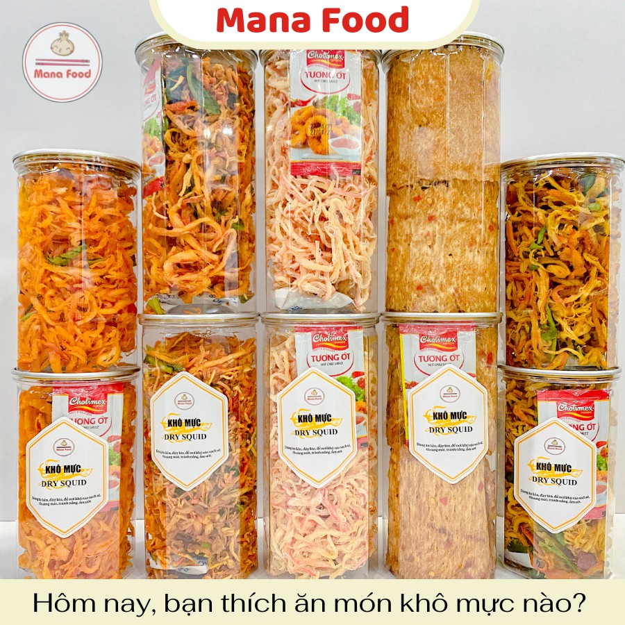 [Mã SKAMFM0609 giảm 10% đơn 99K] Mực Cán Tẩm Cay Mana Food 300G