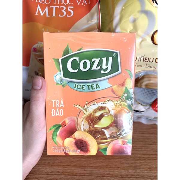 Trà Đào Hoà Tan Cozy Ice Tea-270g (18 gói)