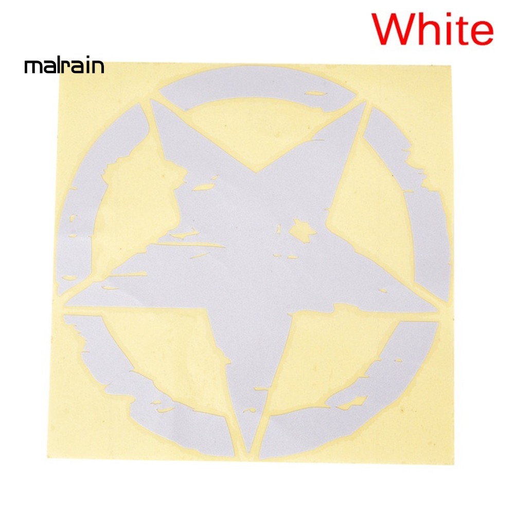 Nhãn dán trang trí xe ô tô hình ngôi sao độc đáo