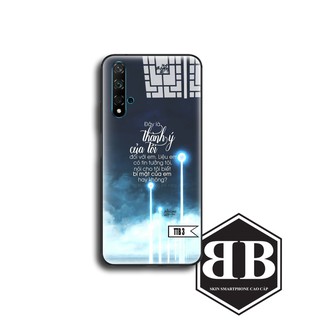 Ốp lưng kính cường lực Huawei Nova 4 / Nova 5T / Nova 7i / Y9 Prime 2019 hình ảnh tâm trạng
