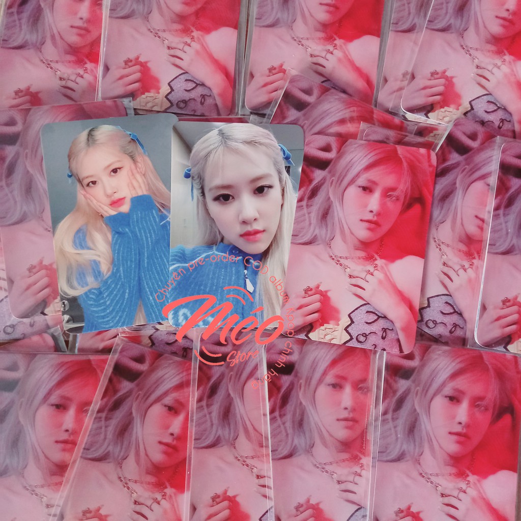 #MéoStore Card pre BLACKPINK Rosé của Ktown4u, Applemusic, Synnara hàng chính hãng có sẵn