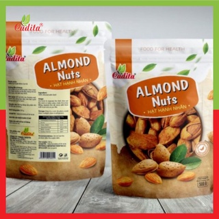 Hạt hạnh nhân sấy Almond Nuts Cadita dạng túi zip 500gr