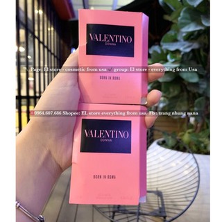 [BILL US - EL STORE] Vial nước hoa Valentino dùng thử thơm ngọt ngào