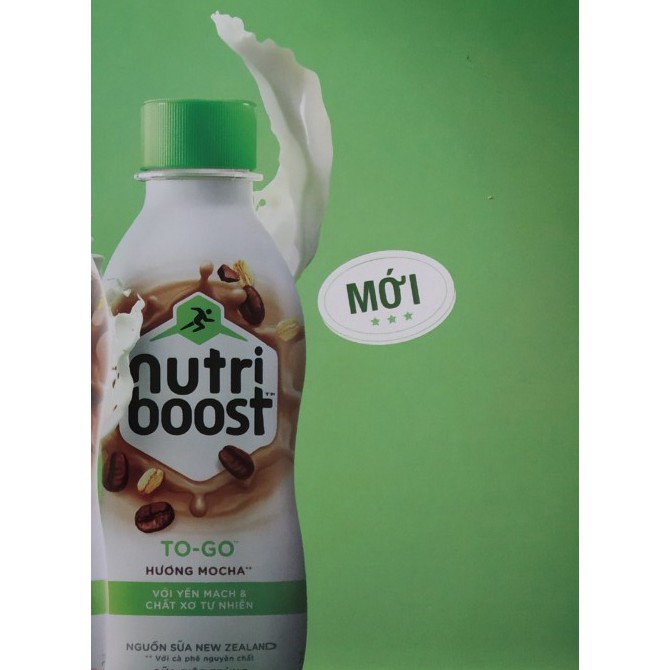 Lốc sữa 6 chai/220ml nutriboost togo hương cà phê mocha