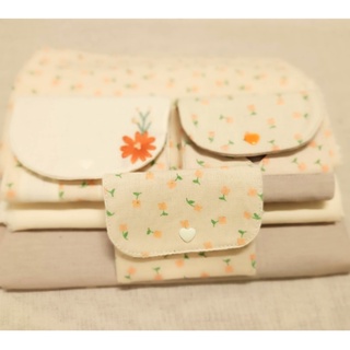 Ví nữ mini vải linen cầm tay tiện dụng handmade