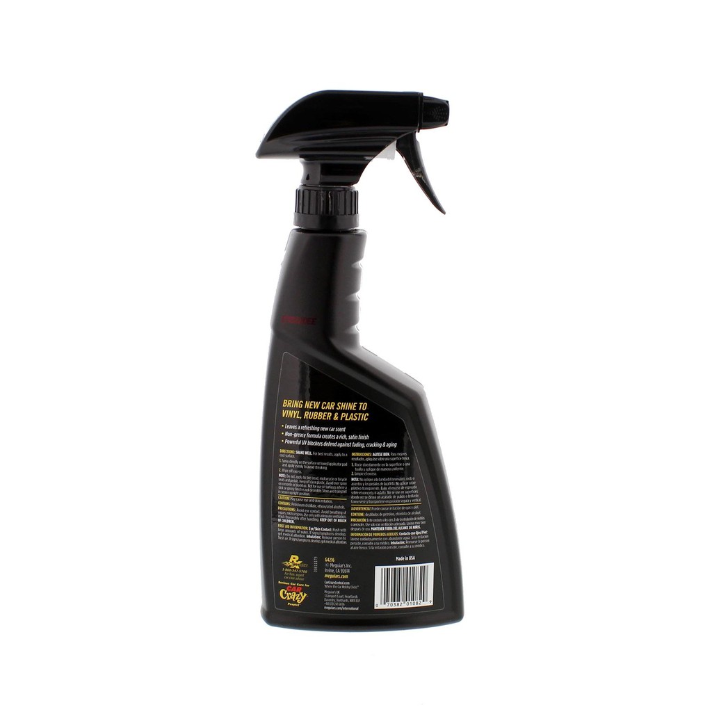 Meguiar's Sản phẩm làm sạch nhựa & cao su trong xe mùi xe mới - New Car Scent Protectant - G4216, 473 ml