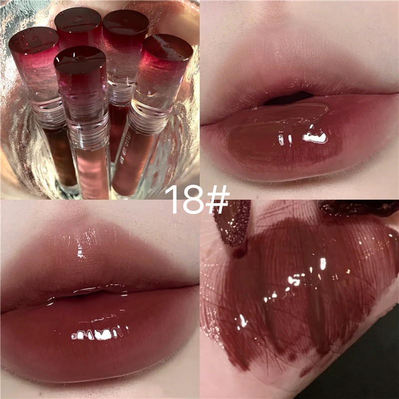 PVN42496 Son Bóng Ineyoo/Oulesong Màu Nude Nhạt Mềm Mượt Nuôi Dưỡng Môi Chống Thấm Nước Giá Rẻ