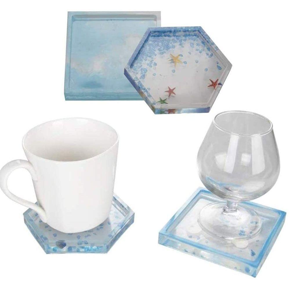 Khuôn Silicon Trong Suốt Làm Đế Lót Ly Thủ Công DIY 1