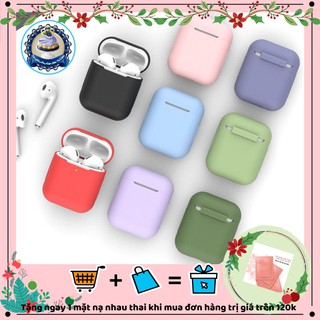 Vỏ Bảo Vệ - Case Airpods 1-2 Trơn Basic - Nhiều Màu - Silicon Chống Va Đập Siêu Bền