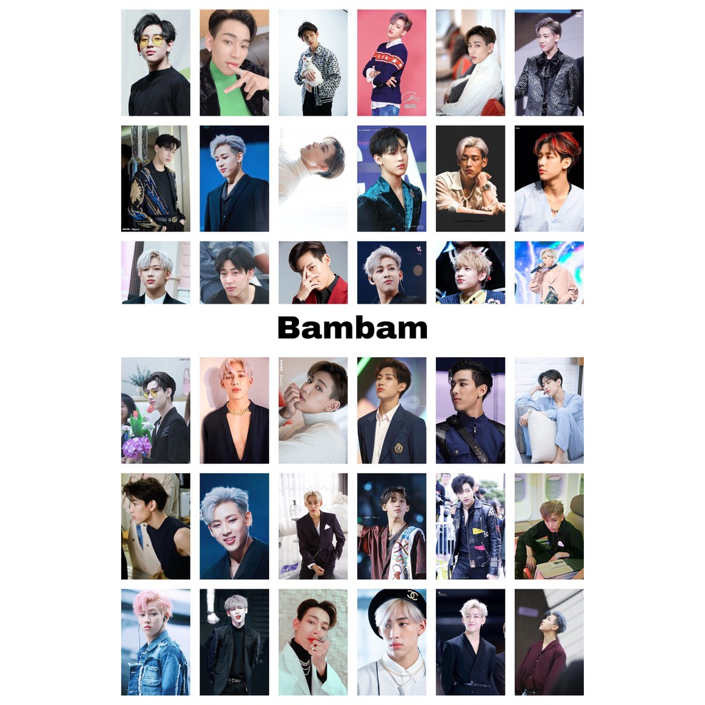 Lomo card 45 ảnh thành viên GOT7 - BAMBAM