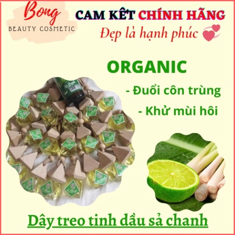 Dây treo tinh dầu Sả Chanh Nguyên Chất I Tinh dầu đuổi muỗi I Xông phòng I Thơm phòng (Loại 1) - Hàng Chính