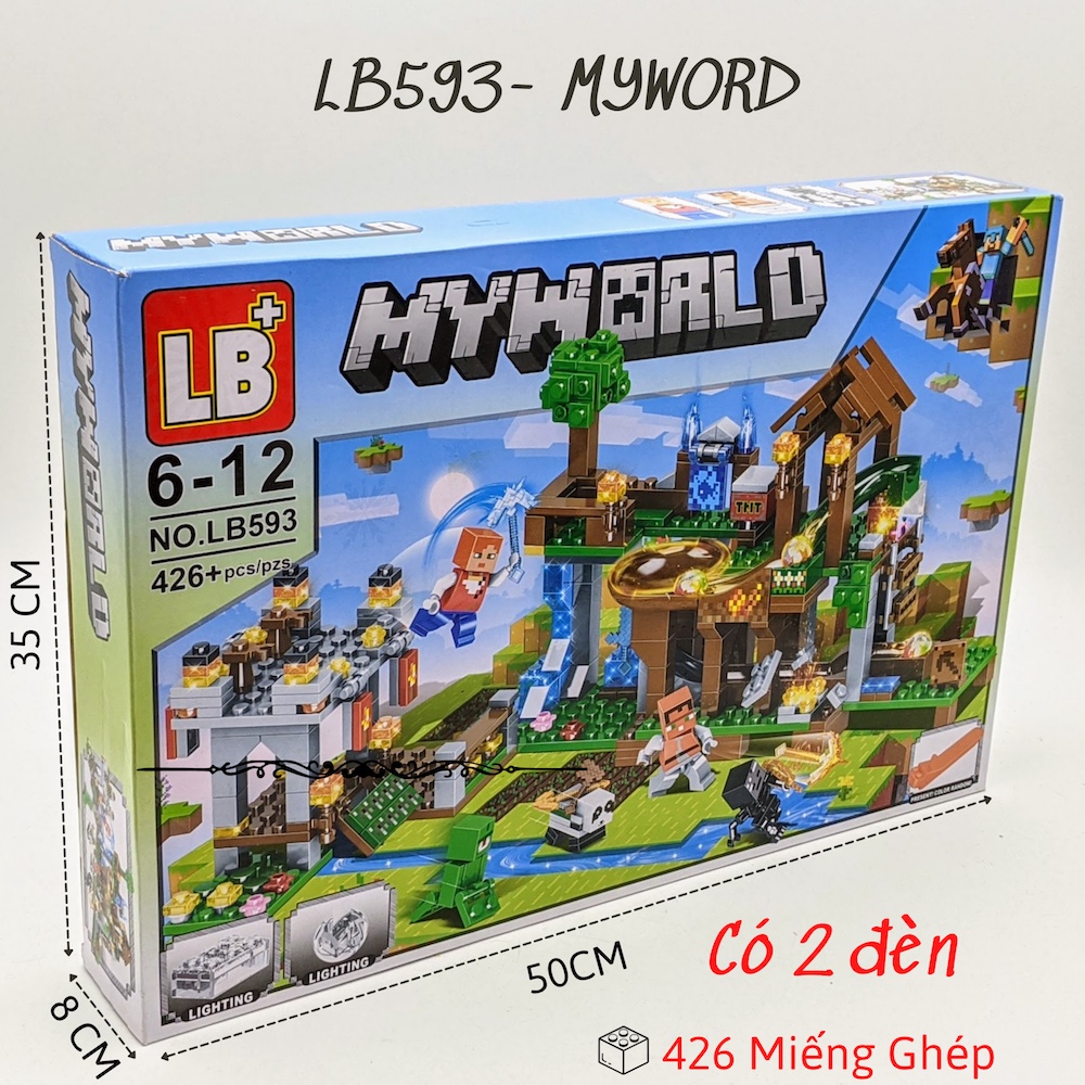 Bộ Lắp rápMY WORLD -Trận chiến với bộ xương - Lắp ráp mô hình MY WORLD- Nhiều Mẫu