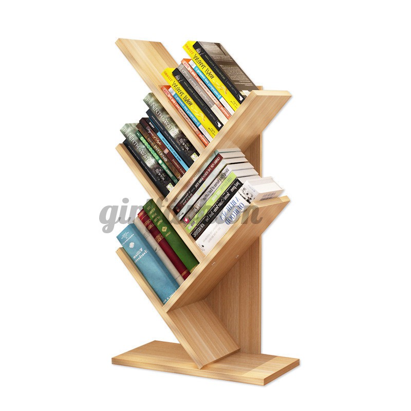 Table Tree-Shaped Small Bookshelf Children Simple Racks Student Desktop Bookshelf Office Storage Storage Rack Wholesale