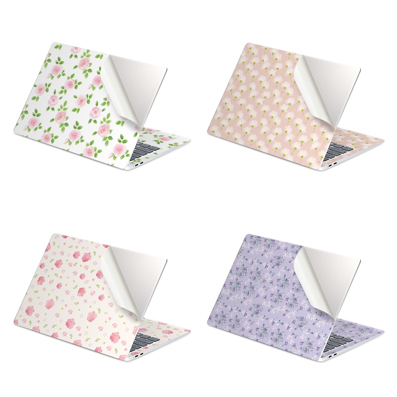 Miếng dán trang trí máy tính notebook 10/11/12/13/14/15/17inch họa tiết hoa