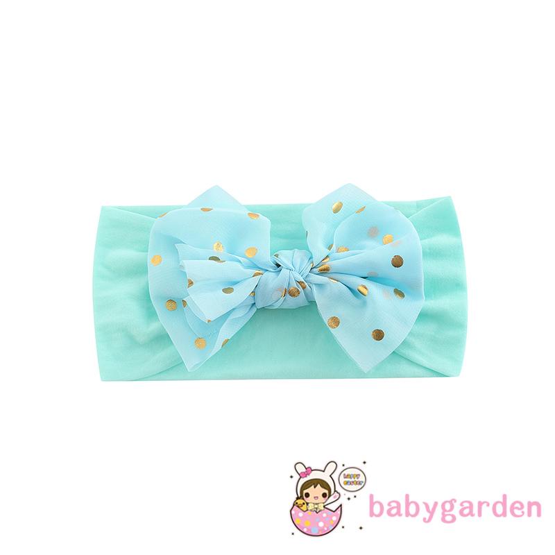 Băng đô đội đầu họa tiết chấm bi thời trang sành điệu cho bé gái